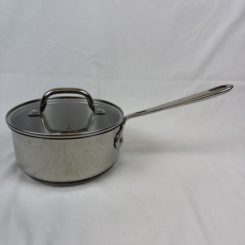 Emeril 2Qt Stainless Steel Sauce Pan Sauté Gravy Pot with Lid